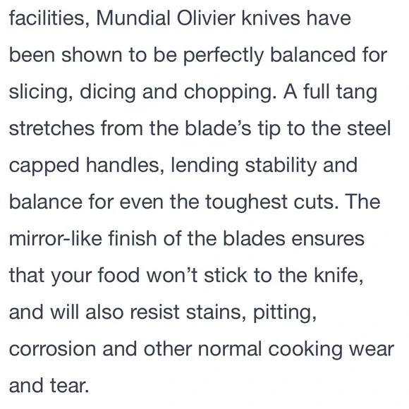 🇧🇷 Set of 5 MUNDIAL steak knives & 1 fish knife. Stamped Olivier Anquier. Brazil - Picture 11 of 12